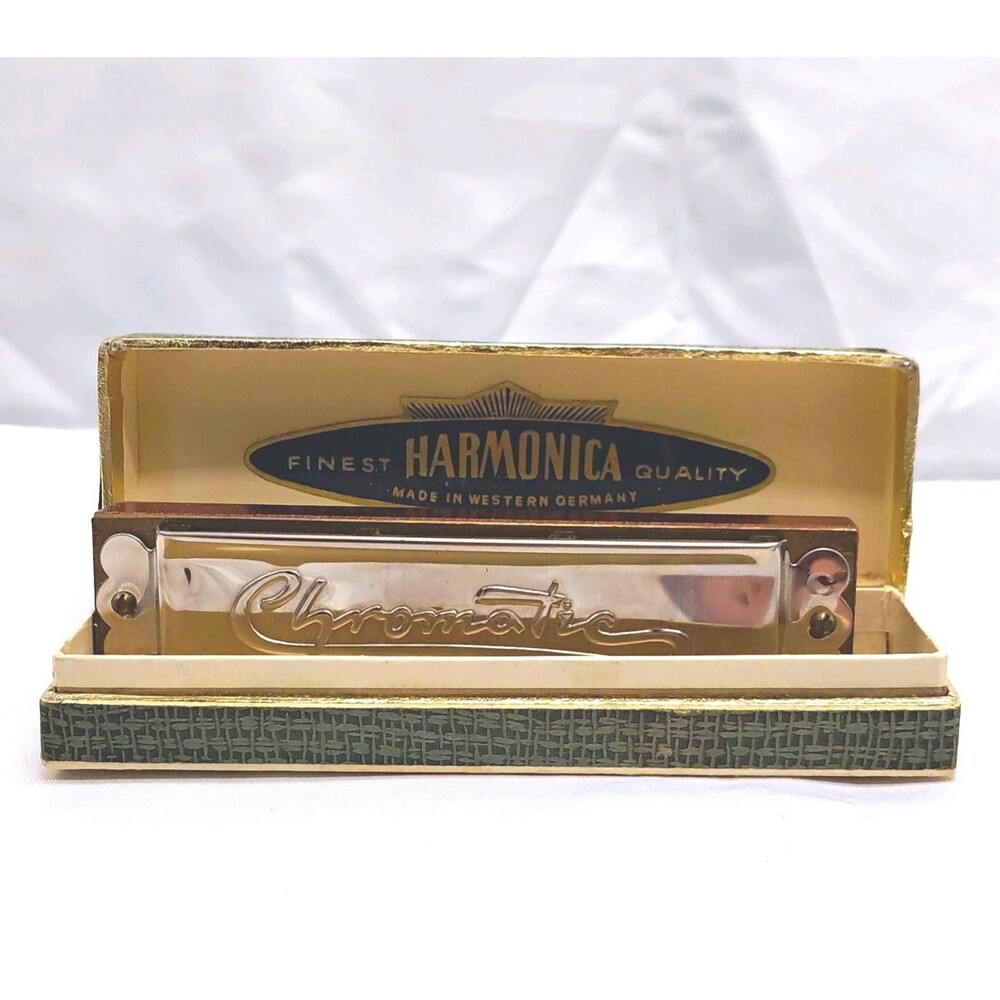 Chromatic Harmonica Key of C Made in Western Germany with Original Case